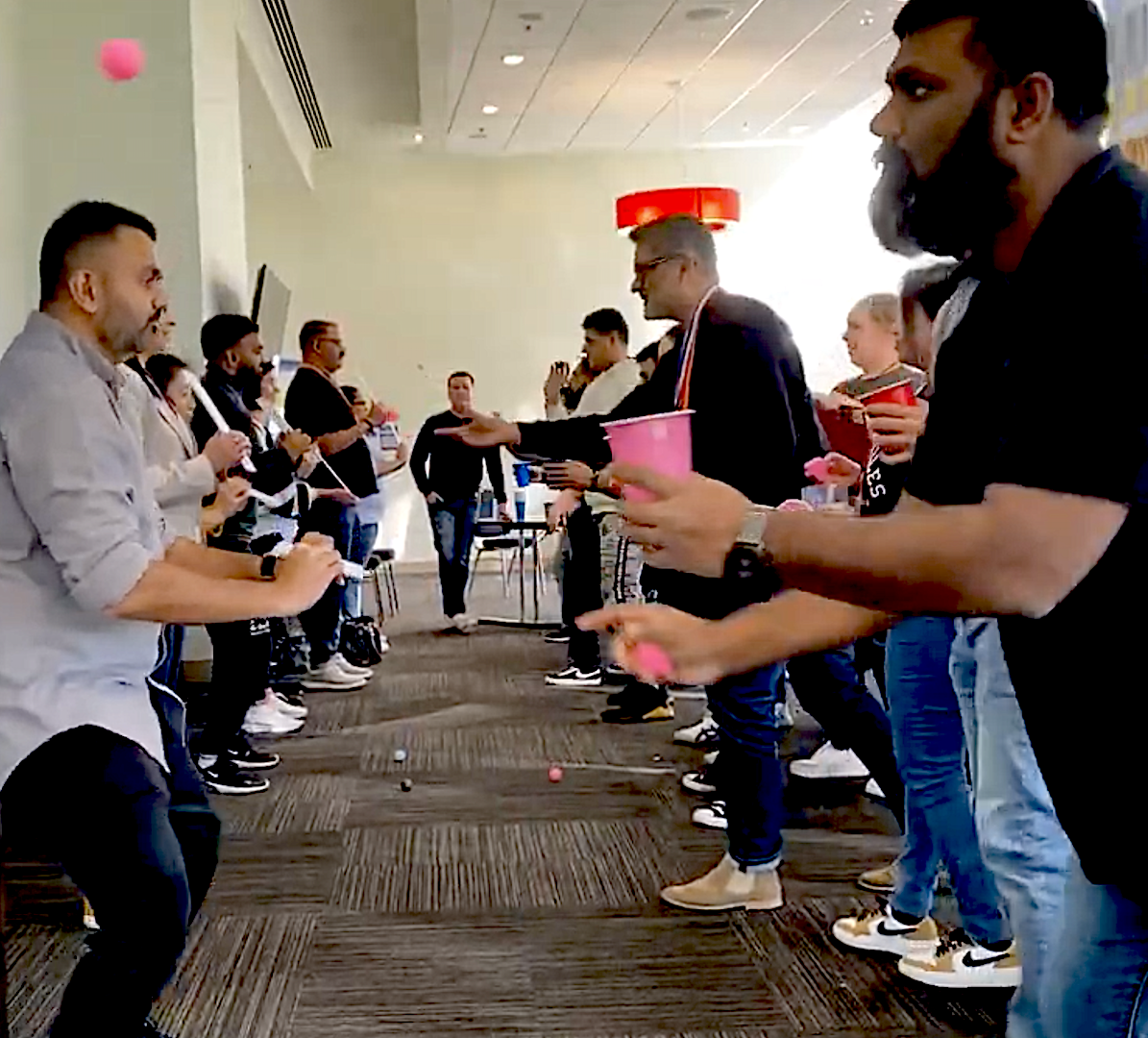 Team taking part in an indoor Let Me Out experience